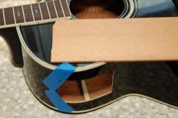 Guitar Repair - Acoustic side patch